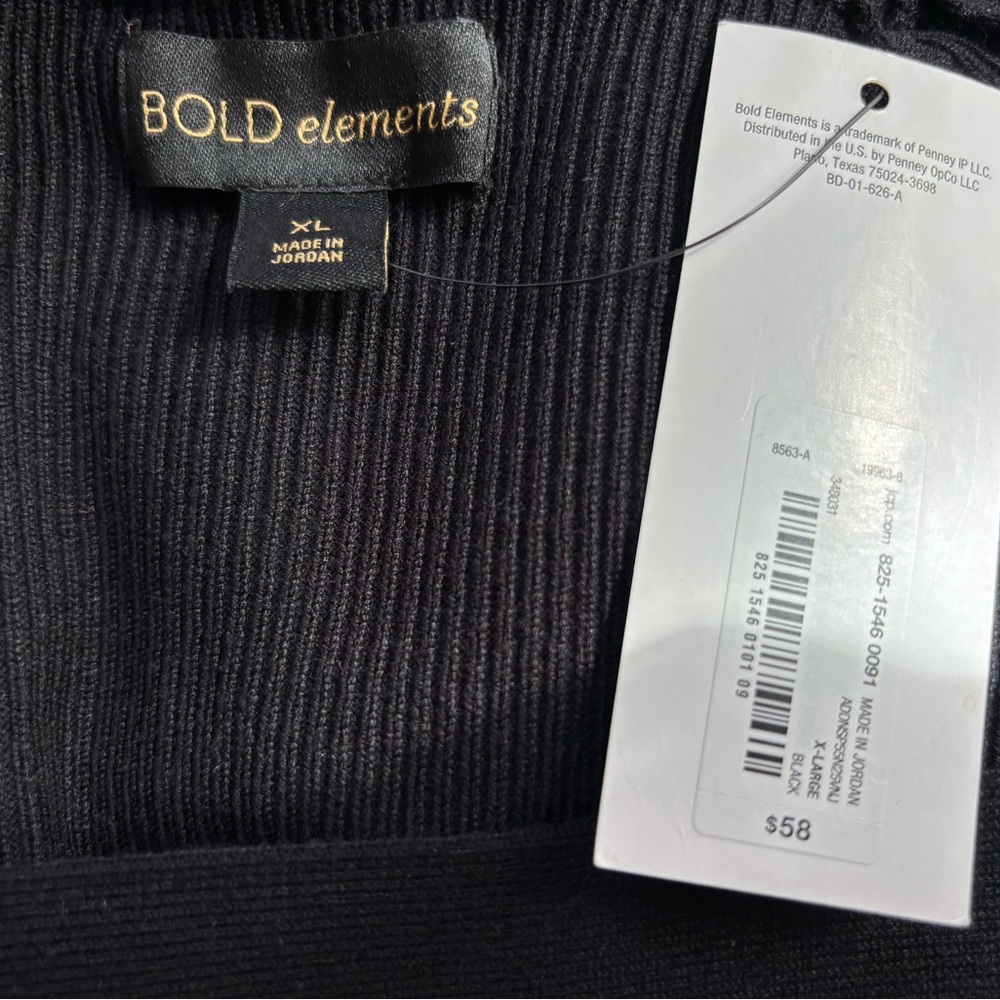 BOLD elements Black Square-Neck Top with Gold But… - image 7